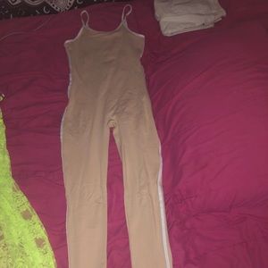 Beige jumpsuit size medium
